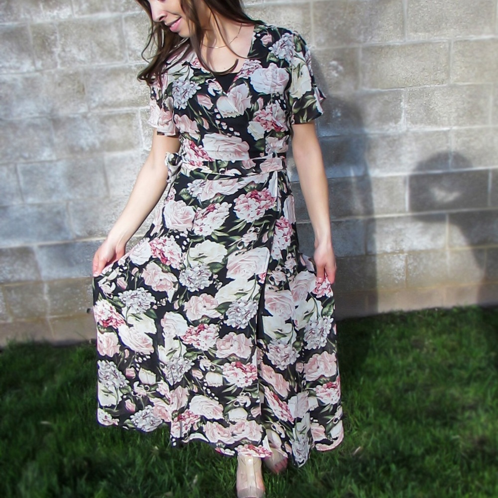 Black Floral Dress